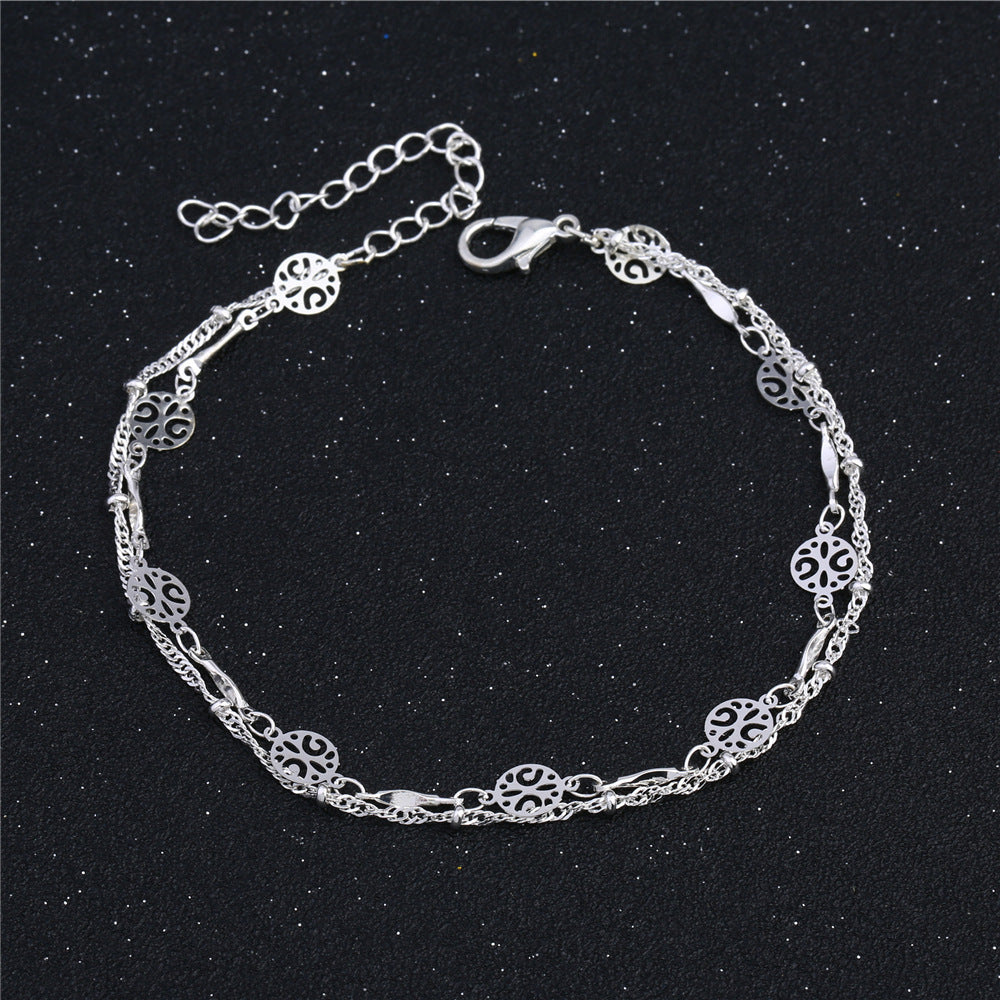 Bracelet de cheville en argent