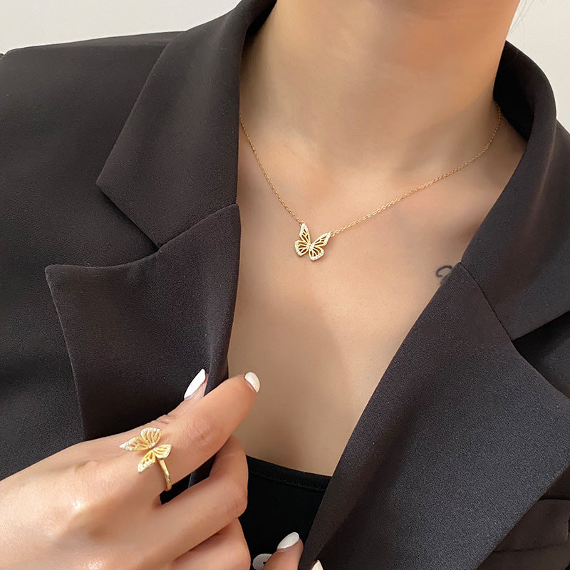 Collier Papillon Élégant - Ma boutique