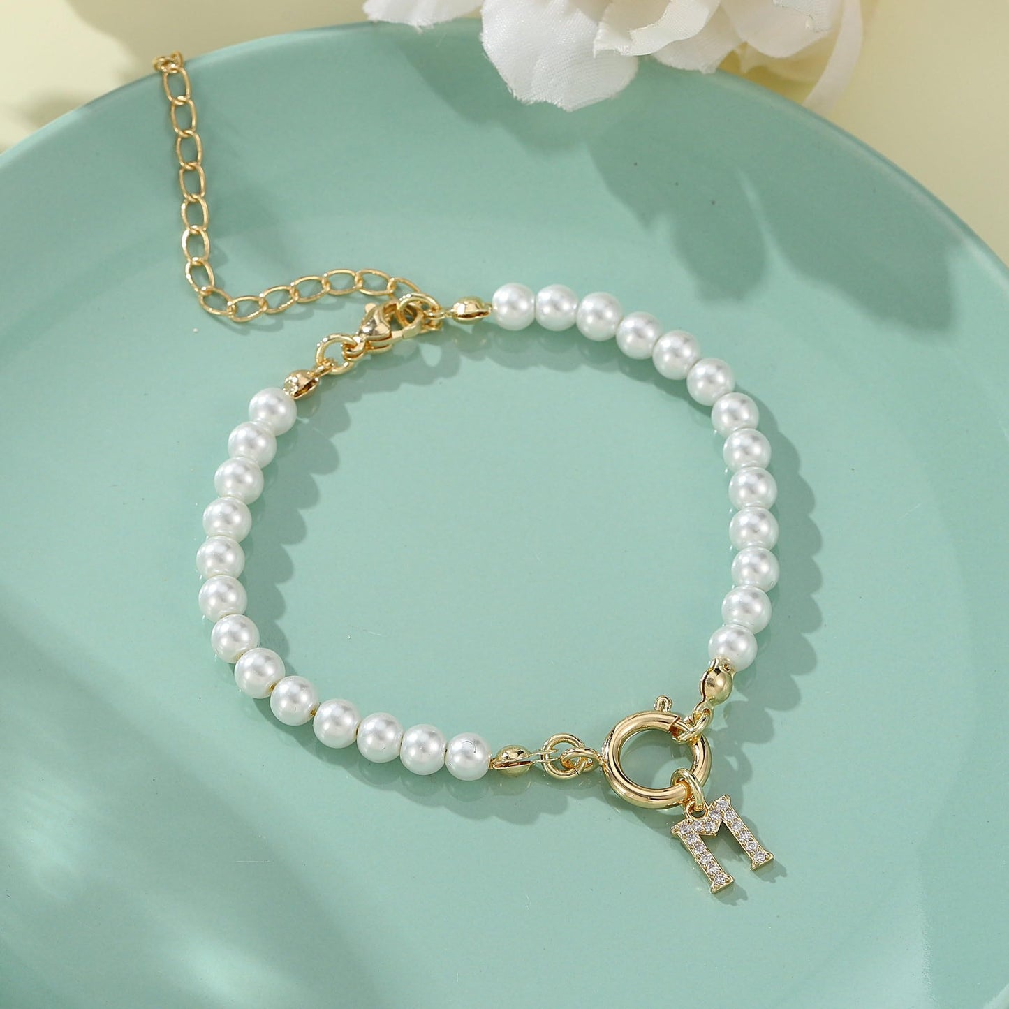 Bracelet Femme Lettre Initiale A-Z – Perles - StyleNova Paris