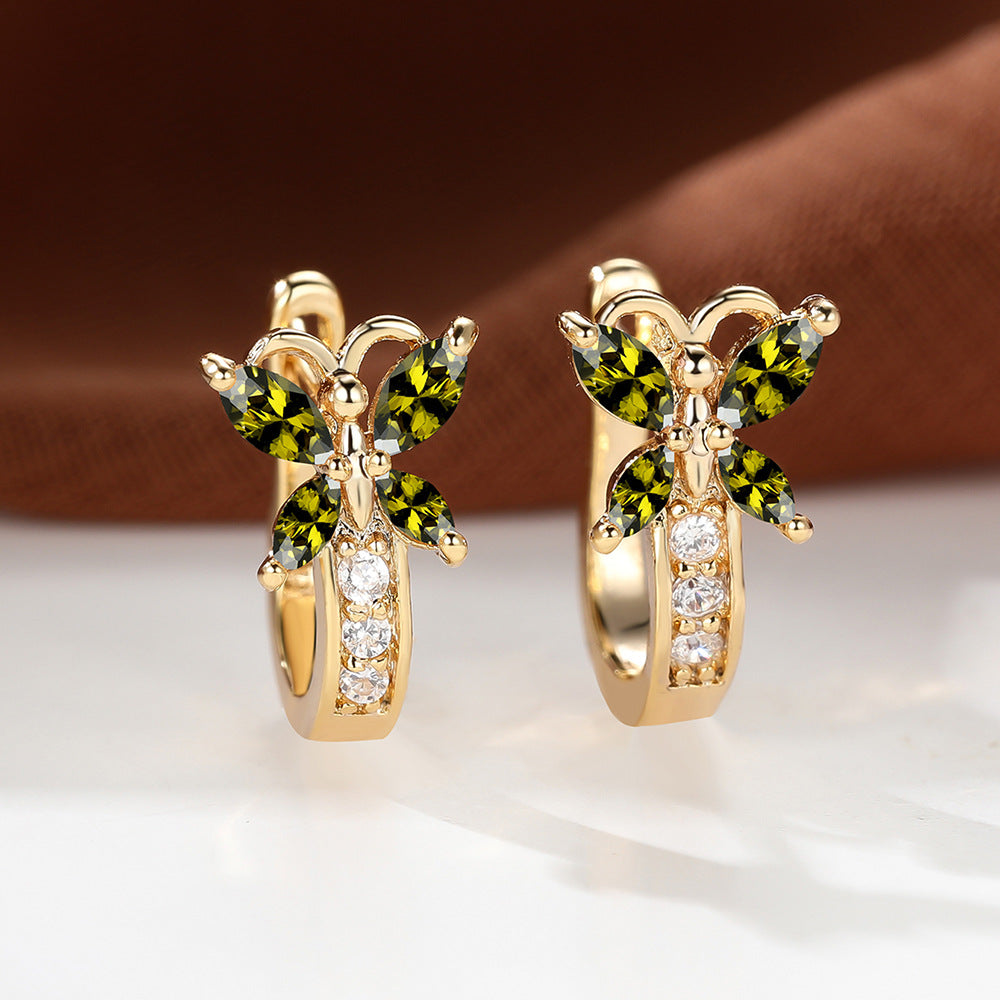 Boucles d’oreilles Papillon en Zircon - StyleNova Paris