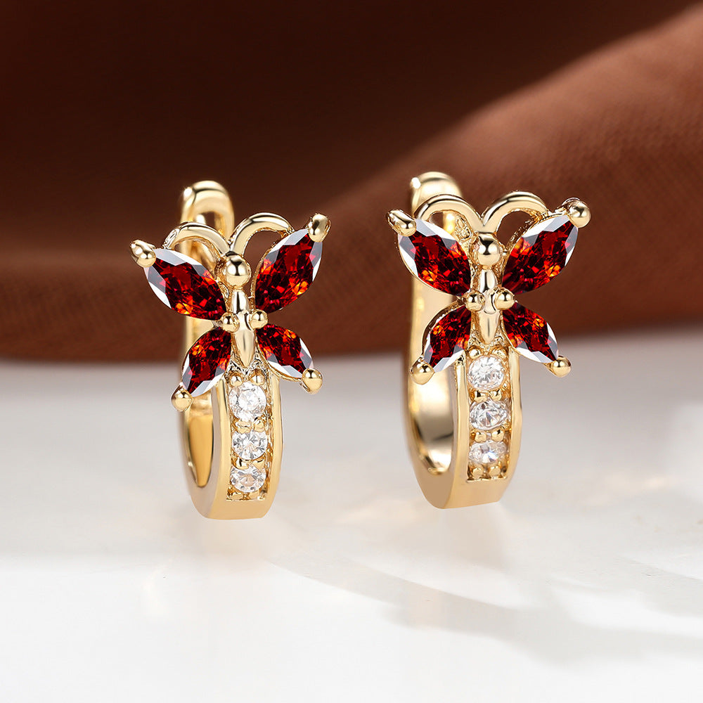Boucles d’oreilles Papillon en Zircon - StyleNova Paris