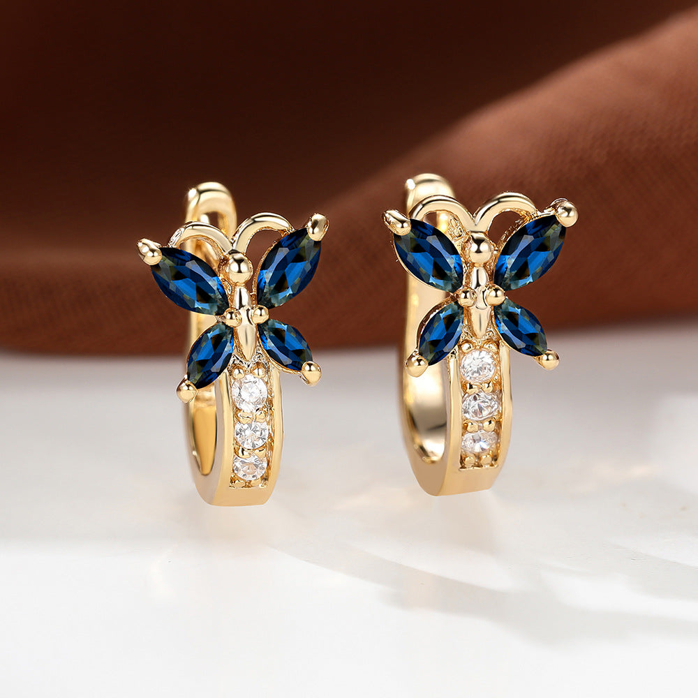 Boucles d’oreilles Papillon en Zircon - StyleNova Paris