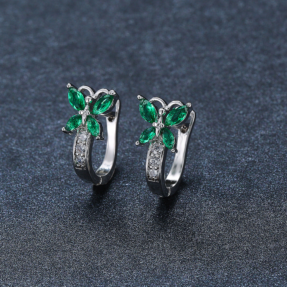 Boucles d’oreilles Papillon en Zircon - StyleNova Paris