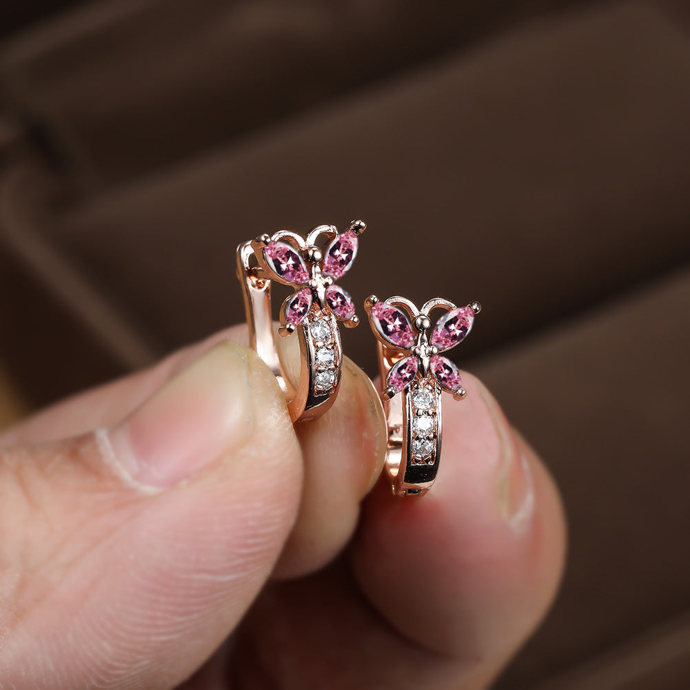 Boucles d’oreilles Papillon en Zircon - StyleNova Paris