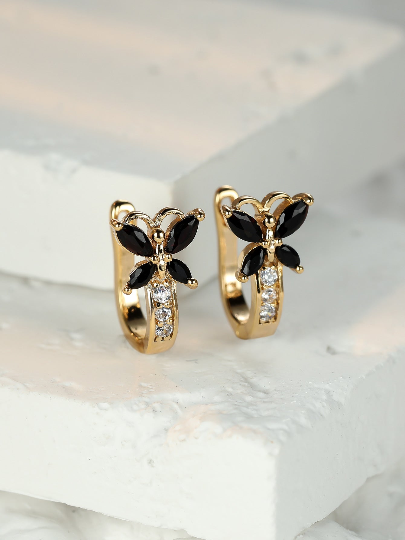 Boucles d’oreilles Papillon en Zircon - StyleNova Paris