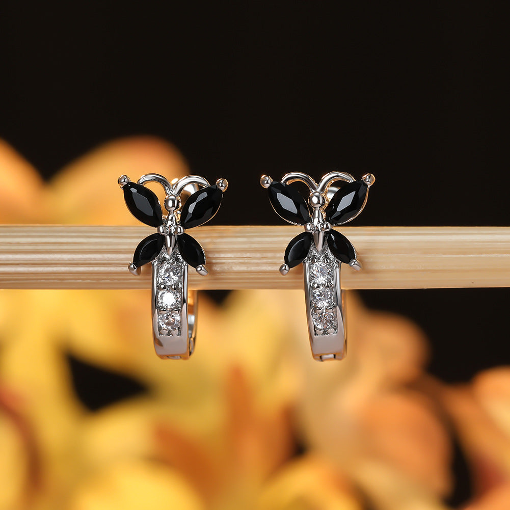 Boucles d’oreilles Papillon en Zircon - StyleNova Paris
