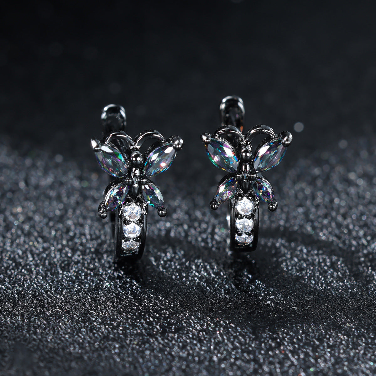 Boucles d’oreilles Papillon en Zircon - StyleNova Paris