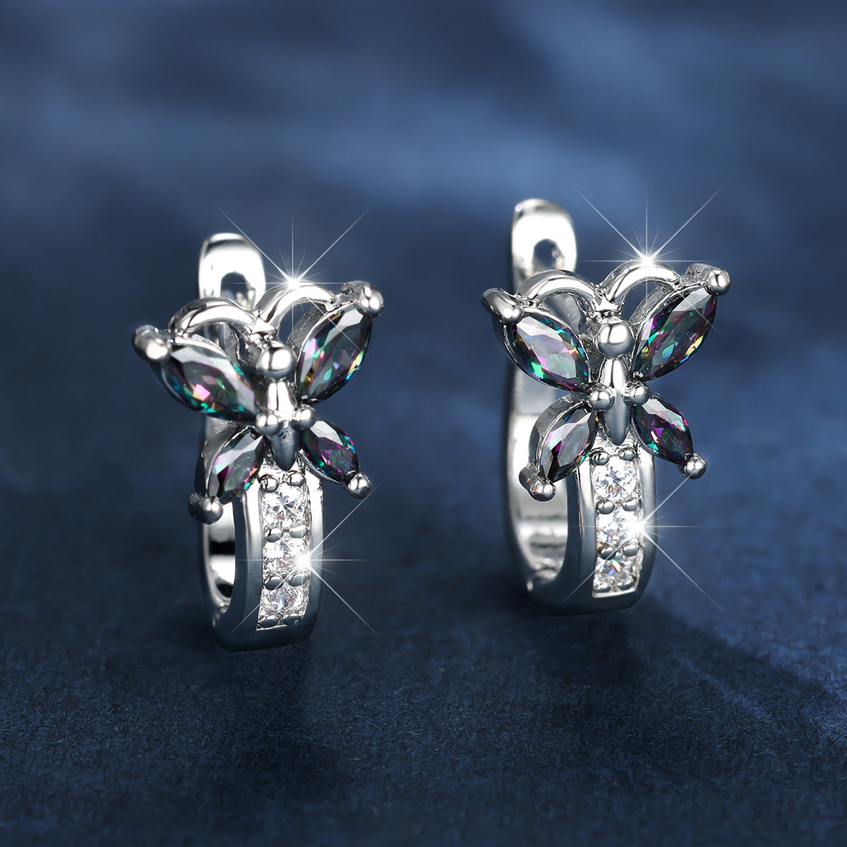 Boucles d’oreilles Papillon en Zircon - StyleNova Paris