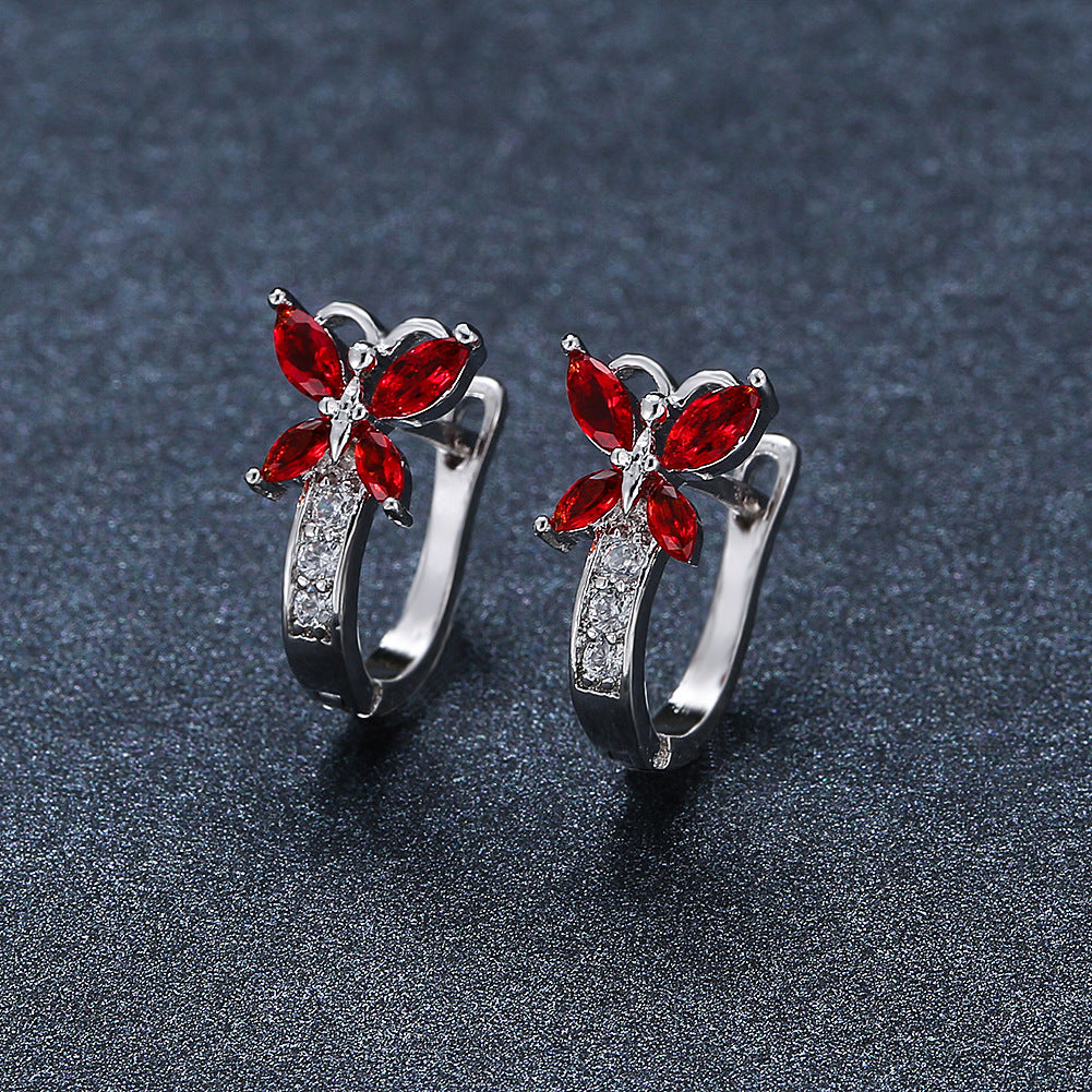 Boucles d’oreilles Papillon en Zircon - StyleNova Paris