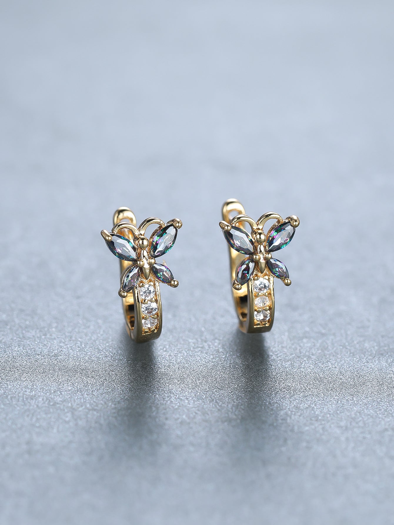 Boucles d’oreilles Papillon en Zircon - StyleNova Paris