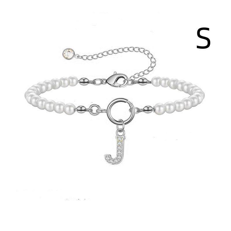 Bracelet Femme Lettre Initiale A-Z – Perles - StyleNova Paris
