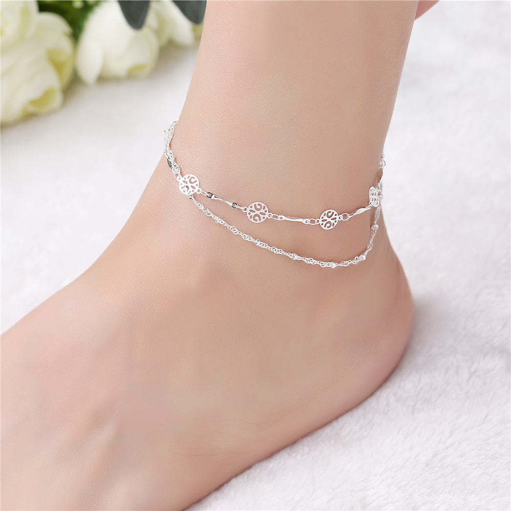 Bracelet de cheville en argent