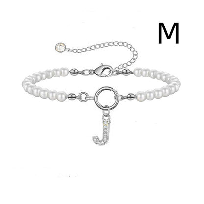 Bracelet Femme Lettre Initiale A-Z – Perles - StyleNova Paris