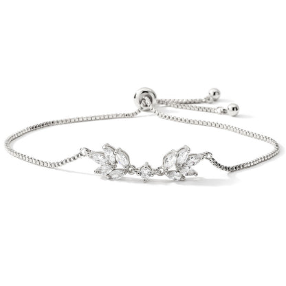 Bracelet stylé en zircon avec zip ajustable - Ma boutique