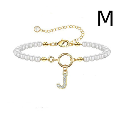 Bracelet Femme Lettre Initiale A-Z – Perles - StyleNova Paris
