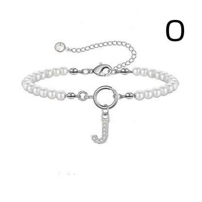 Bracelet Femme Lettre Initiale A-Z – Perles - StyleNova Paris