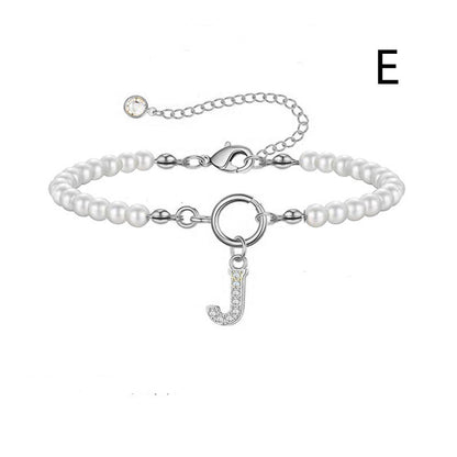 Bracelet Femme Lettre Initiale A-Z – Perles - StyleNova Paris