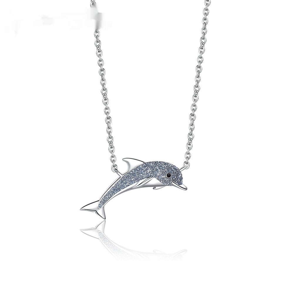 Collier avec Gemmes Colorées en Forme de Dauphin - Ma boutique