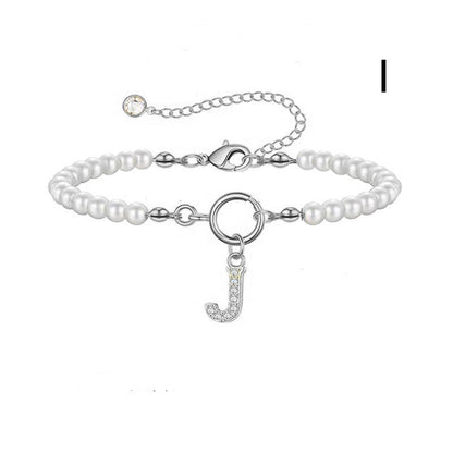 Bracelet Femme Lettre Initiale A-Z – Perles - StyleNova Paris