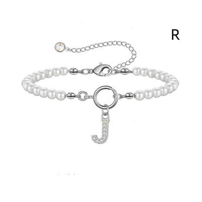 Bracelet Femme Lettre Initiale A-Z – Perles - StyleNova Paris