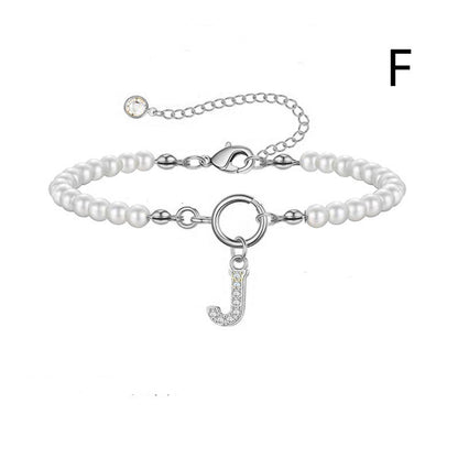 Bracelet Femme Lettre Initiale A-Z – Perles - StyleNova Paris