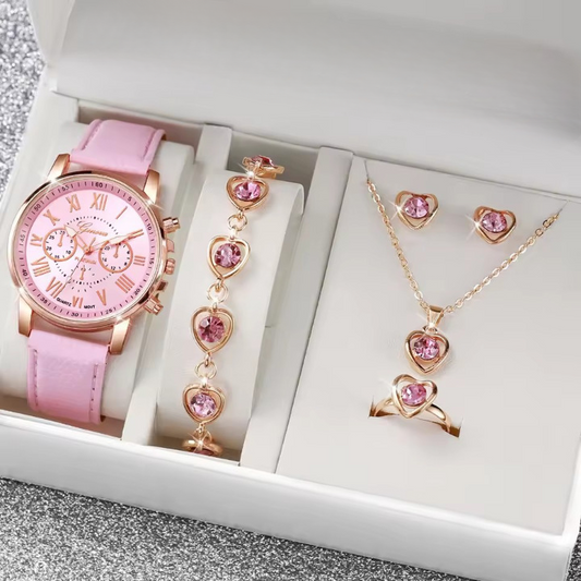 Coffret Cadeau Femme – Montre Élégante et Bijoux Love - Ma boutique