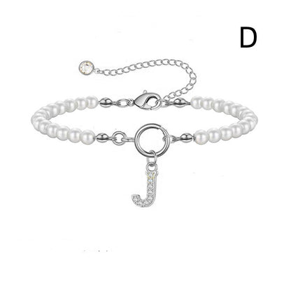 Bracelet Femme Lettre Initiale A-Z – Perles - StyleNova Paris