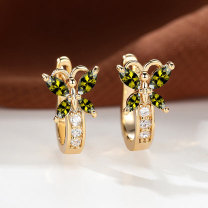 Boucles d’oreilles Papillon en Zircon - StyleNova Paris