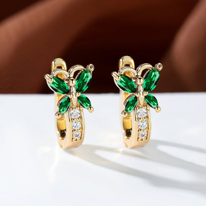 Boucles d’oreilles Papillon en Zircon - StyleNova Paris