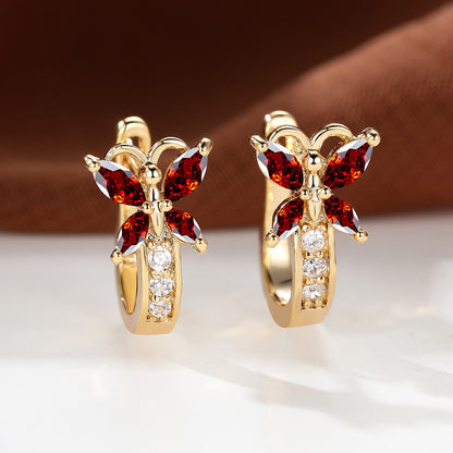 Boucles d’oreilles Papillon en Zircon - StyleNova Paris