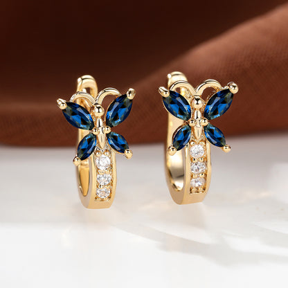 Boucles d’oreilles Papillon en Zircon - StyleNova Paris
