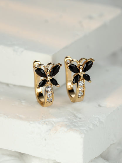 Boucles d’oreilles Papillon en Zircon - StyleNova Paris