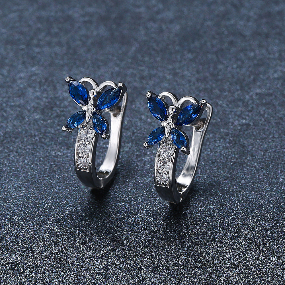 Boucles d’oreilles Papillon en Zircon - StyleNova Paris