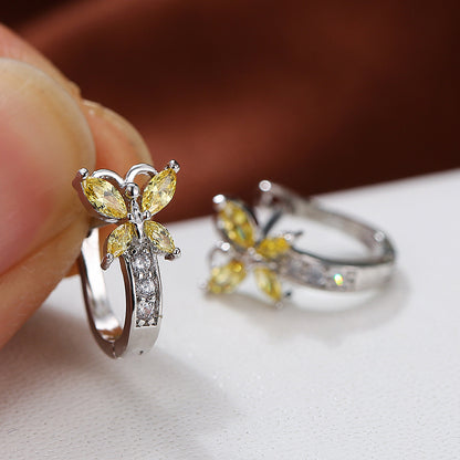Boucles d’oreilles Papillon en Zircon - StyleNova Paris