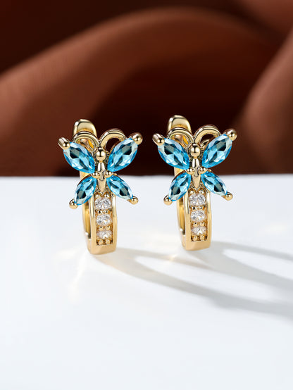 Boucles d’oreilles Papillon en Zircon - StyleNova Paris