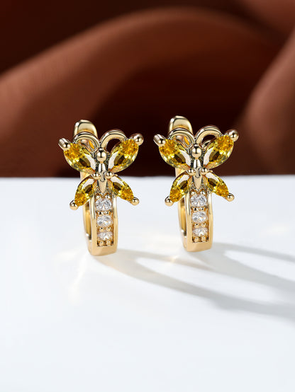 Boucles d’oreilles Papillon en Zircon - StyleNova Paris