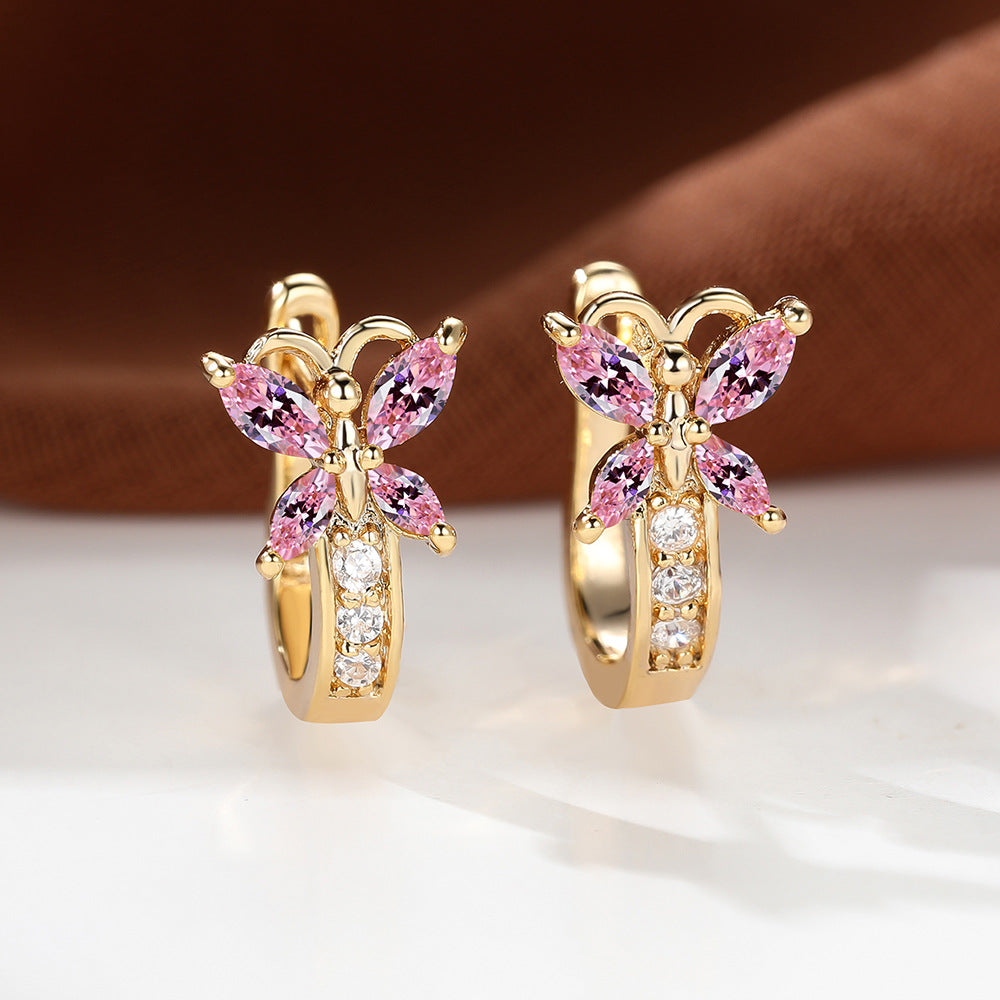 Boucles d’oreilles Papillon en Zircon - StyleNova Paris