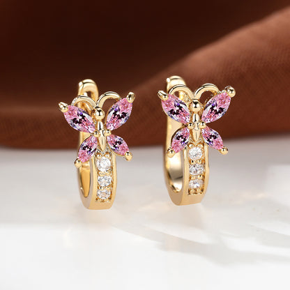 Boucles d’oreilles Papillon en Zircon - StyleNova Paris