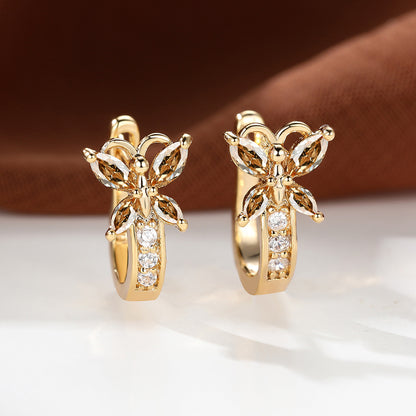 Boucles d’oreilles Papillon en Zircon - StyleNova Paris