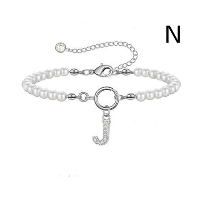 Bracelet Femme Lettre Initiale A-Z – Perles - StyleNova Paris