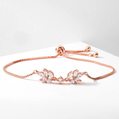 Bracelet stylé en zircon avec zip ajustable - Ma boutique