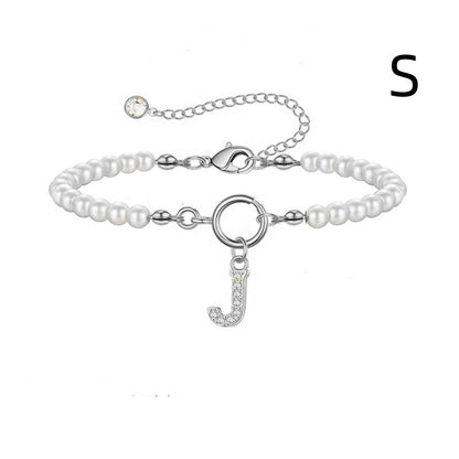 Bracelet Femme Lettre Initiale A-Z – Perles - StyleNova Paris