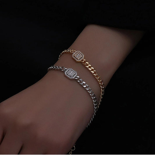 Bracelet Chaîne Rétro Femme – Doré ou Argenté - StyleNova Paris