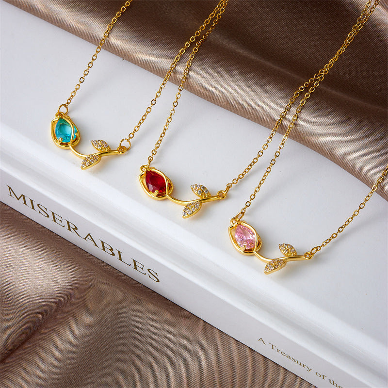 Collier Fleur de Tulipe - StyleNova Paris